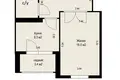 Квартира 1 комната 43 м² Минск, Беларусь