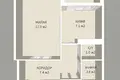 Wohnung 1 zimmer 37 m² Minsk, Belarus