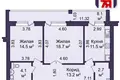 Квартира 2 комнаты 65 м² Минск, Беларусь