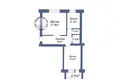 Wohnung 2 zimmer 51 m² Baranawitschy, Belarus
