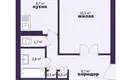3 room apartment 64 m² Smarhon, Belarus