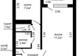 Квартира 1 комната 34 м² Минск, Беларусь