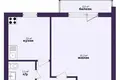 Квартира 1 комната 35 м² Солигорск, Беларусь