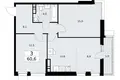 Apartamento 3 habitaciones 61 m² Vnukovo, Rusia
