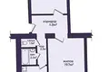 Wohnung 2 zimmer 52 m² Maladsetschna, Belarus