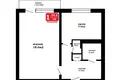 Квартира 1 комната 35 м² Минск, Беларусь
