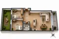 Appartement 3 chambres 57 m² Voïvodie de Mazovie, Pologne