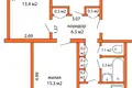 Mieszkanie 3 pokoi 57 m² Mińsk, Białoruś