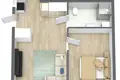 Mieszkanie 2 pokoi 48 m² Jakai, Litwa