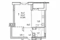 1 bedroom apartment 48 m² Minsk, Belarus