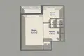 Wohnung 1 zimmer 34 m² Minsk, Belarus