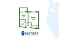 Apartamento 1 habitación 29 m² Zdanovicy, Belarús