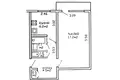 1 room apartment 32 m² Minsk, Belarus