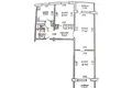 Mieszkanie 3 pokoi 65 m² Mińsk, Białoruś