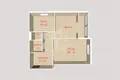 Wohnung 2 zimmer 58 m² Minsk, Belarus