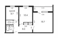 Mieszkanie 2 pokoi 51 m² Mińsk, Białoruś