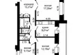 Квартира 3 комнаты 65 м² Минск, Беларусь