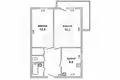 Apartamento 2 habitaciones 48 m² Muchaviecki sielski Saviet, Belarús