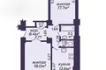 Wohnung 2 zimmer 62 m² Minsk, Belarus