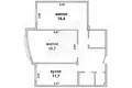 Apartamento 2 habitaciones 65 m² Muchaviecki sielski Saviet, Belarús