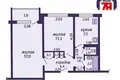 Wohnung 2 zimmer 46 m² Soligorsk, Belarus