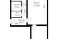 Квартира 2 комнаты 45 м² Минск, Беларусь