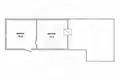 Apartment 29 m² Muchaviecki sielski Saviet, Belarus