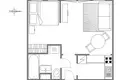 Apartamento 1 habitación 27 m² Varsovia, Polonia