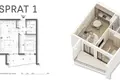 Wohnung 1 Schlafzimmer 54 m² Muo, Montenegro