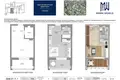 Wohnung 1 zimmer 32 m² Minsk, Belarus