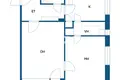 Квартира 2 комнаты 56 м² Helsinki sub region, Финляндия