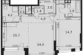 Квартира 2 комнаты 60 м² Москва, Россия
