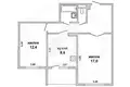 Apartamento 2 habitaciones 54 m² Muchaviecki sielski Saviet, Belarús