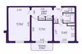 Квартира 2 комнаты 53 м² Минск, Беларусь