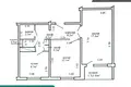 2 room apartment 51 m² Minsk, Belarus