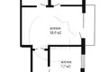 4 room apartment 59 m² Muchaviecki sielski Saviet, Belarus