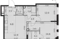 Wohnung 3 zimmer 62 m² Moskau, Russland