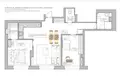 3 room apartment 66 m² Warsaw, Poland