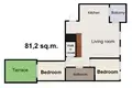 3 room apartment 81 m² in Warsaw, Poland