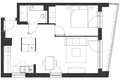 Appartement 2 chambres 50 m² en Varsovie, Pologne