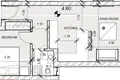 Mieszkanie 1 pokój 66 m² Demos Agiou Athanasiou, Cypr