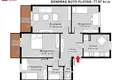 4 room apartment 78 m² Kaunas, Lithuania