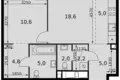 Mieszkanie 2 pokoi 57 m² Moskwa, Rosja