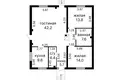 2 room house 117 m² Lieskaŭka, Belarus