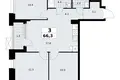Квартира 3 комнаты 66 м² район Коммунарка, Россия
