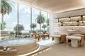 Complexe résidentiel New Safa Gate Residence with spa areas and green gardens close to Burj Khalifa, Safa Park, Dubai, UAE