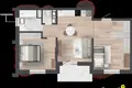 Apartamento 59 m² Kalodziscanski sielski Saviet, Belarús