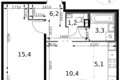 Квартира 2 комнаты 42 м² Ленинский городской округ, Россия