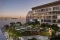 Complexe résidentiel New Selene Beach Residences with a lagoon, a swimming pool and parks, Al Seanneeah, Dubai, UAE