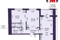 Квартира 2 комнаты 56 м² Копище, Беларусь
